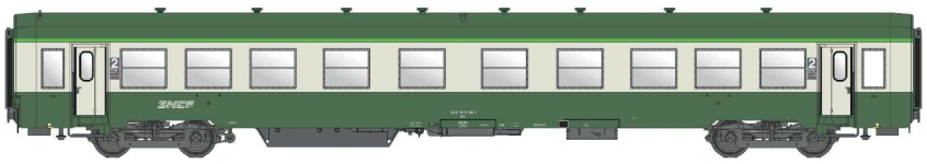 L.S. Models MW40049 - H0 - Personenwagen USI 2. Kl., SNCF, Ep. V - Wagen 2